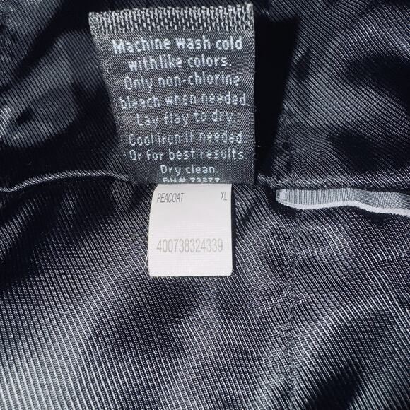 Marc Anthony XL Wool Blend Lined Snap Shirt Jacket Blue Speckle Shacket Pockets - Picture 8 of 8